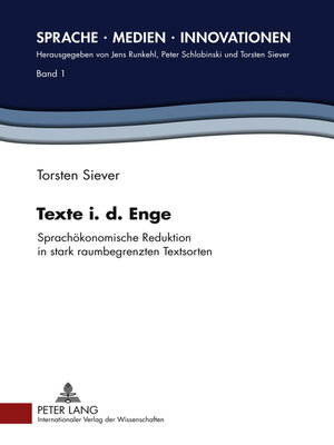 cover image of Texte i. d. Enge